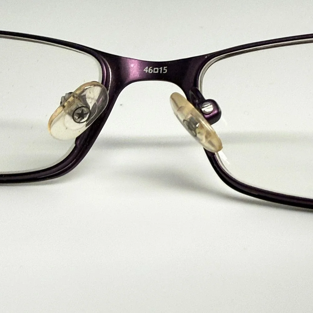 Converse Cookie Purple Rectangular Eyeglass Frames 46-15-125 Metal Glasses